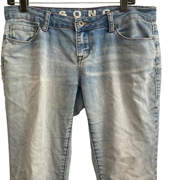 S.O.N.G Jeans Womens Size 7 Light Wash Stretch - Picture 7 of 13